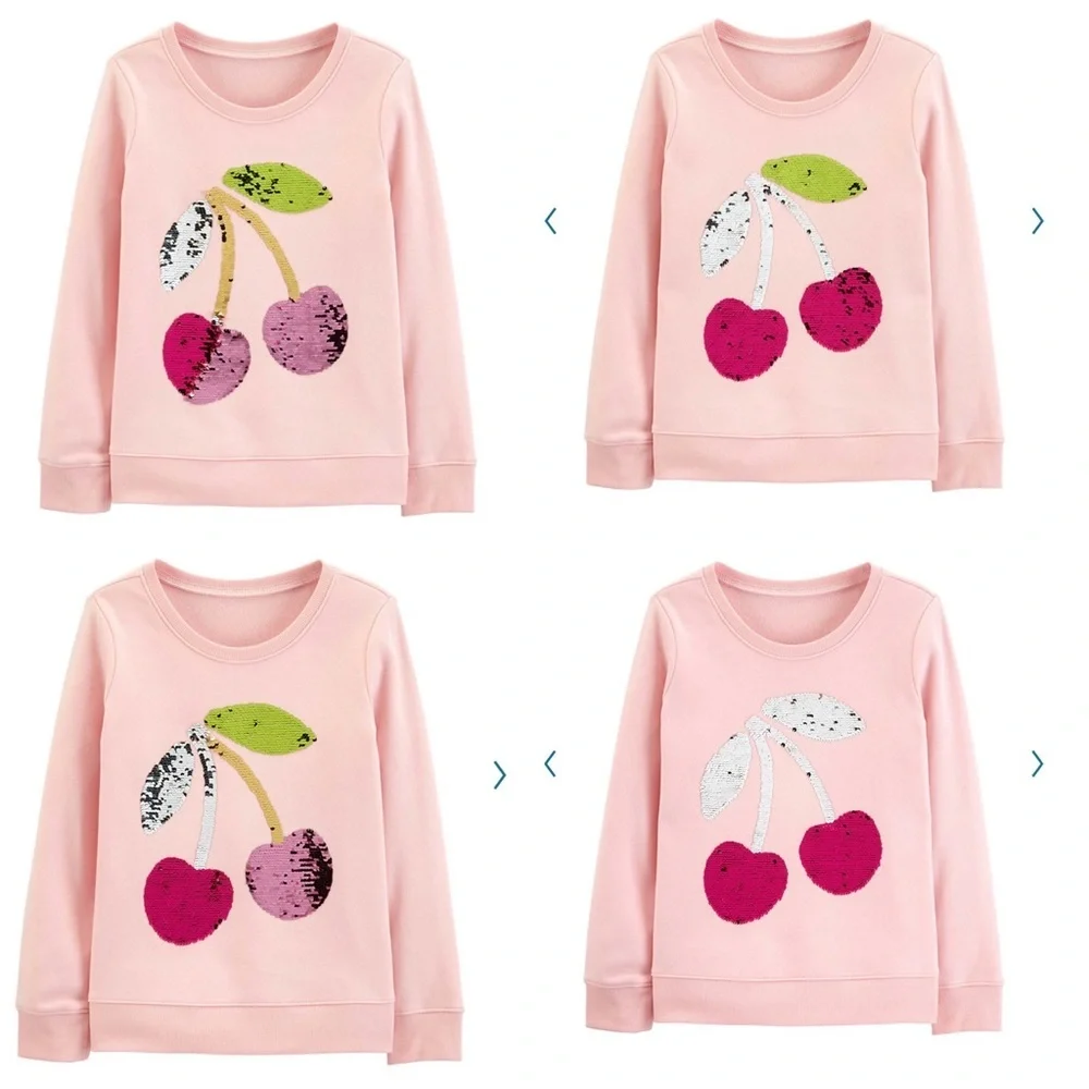 Girls‎ 4-5 OshKosh B'gosh® Cherries Flip Sequins Sweater